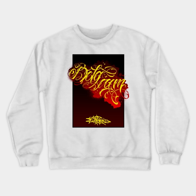 Belgium Crewneck Sweatshirt by Mizopoint